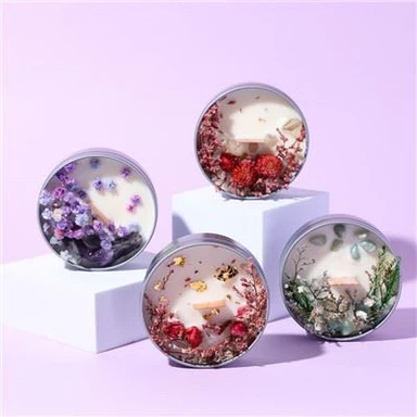 Luxury Dried Flower Scented Candles